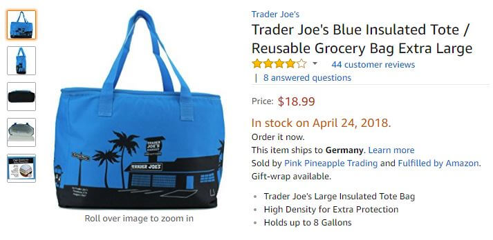 Trader Joe's Taschen bei Amazon